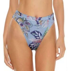 Becca Women's South Pacific High Waist‎ Bikini Bottoms Size Medium